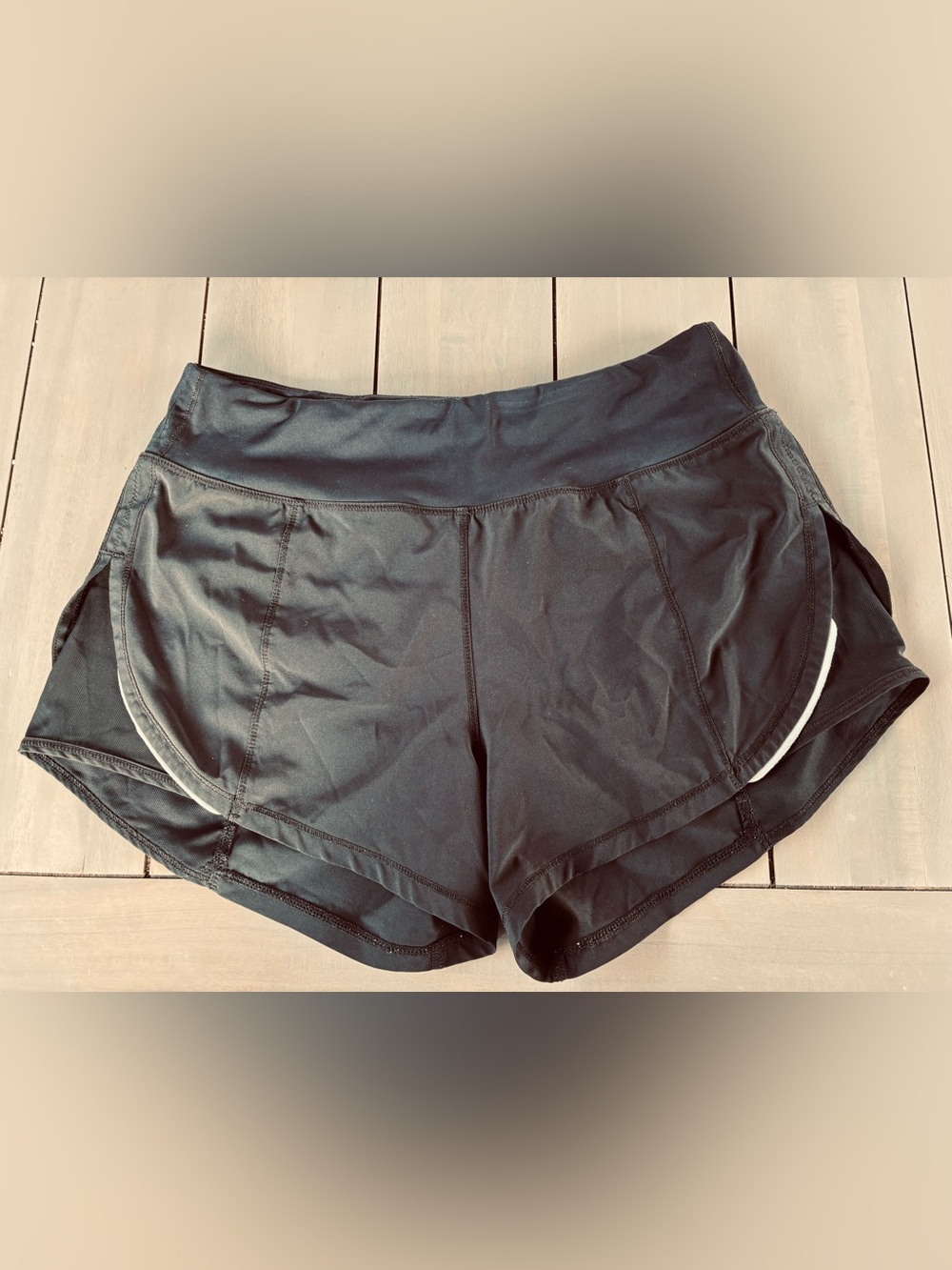 ZYIA Black Mesh Running Shorts